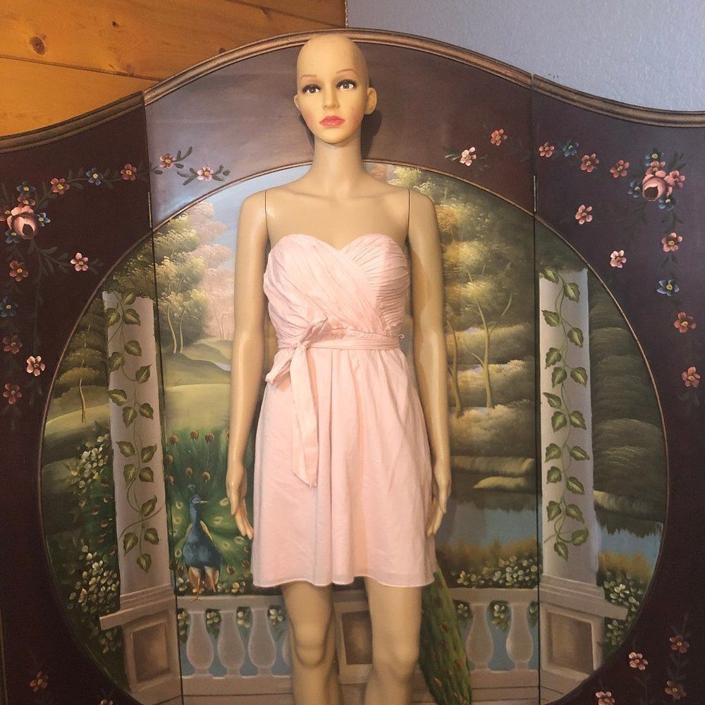 Express Pink Sweetheart Dress 0 100% cotton